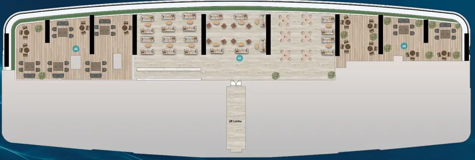 Sky Deck plan, Level 60